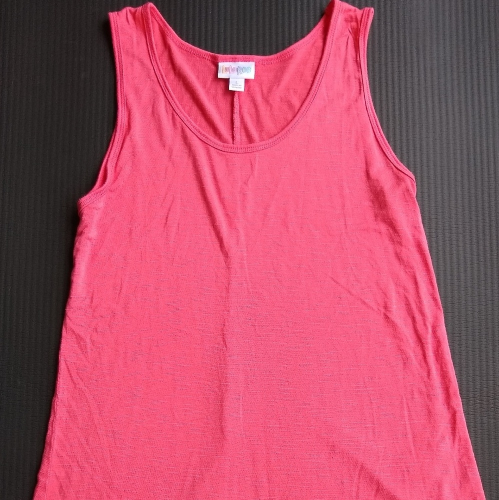 LuLaRoe Large Solid Pink Tank
